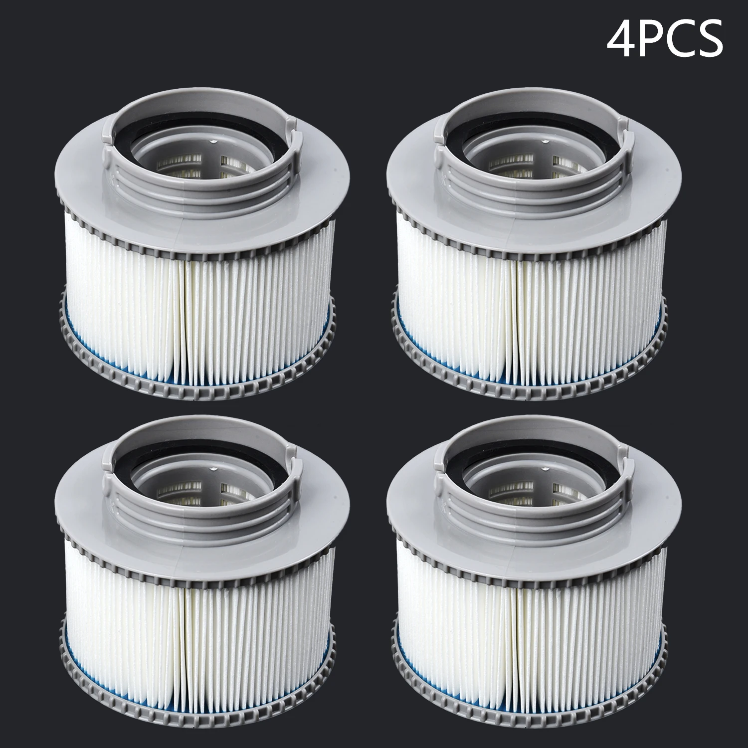 

4-Pack Set Spa Hot Tub Filter Cartridge Pool Replacement Easy To Clean Practical