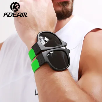 

Snap Ring Wrist Sunglasses Men and Women Foldable Sunglasses Fashion Non-slip Sports Sunglasses Color Slap Mirror UV400