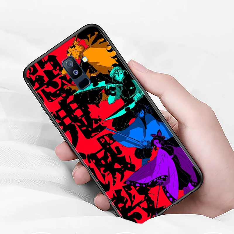 Funda de teléfono suave de Anime Demon Slayer para Samsung Galaxy A8, A9, A7, A750, A6, A5, A3, A6S, A8S, Star Plus, 2016, 2017, 2018