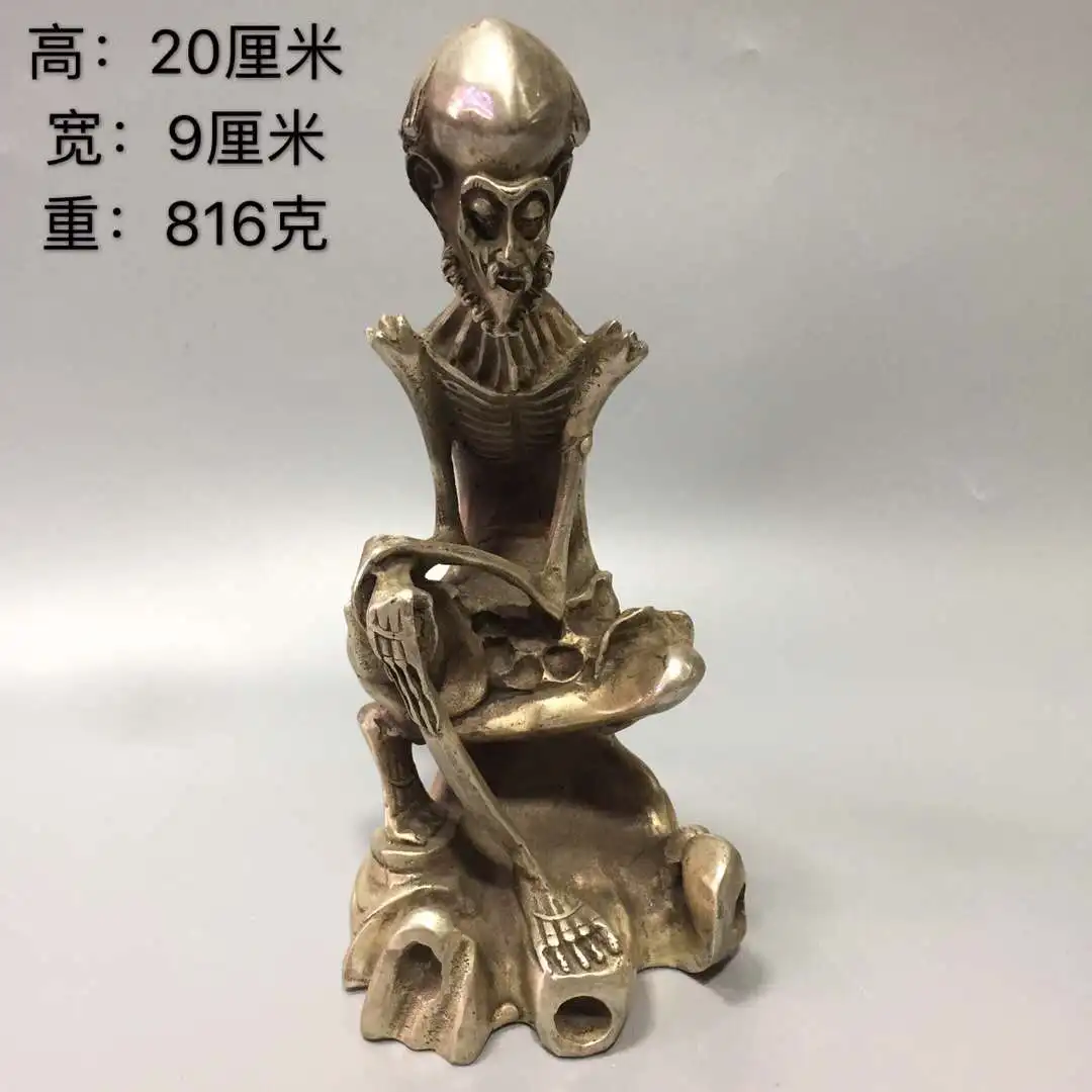 

Коллекция Archaize белая медная статуя костяного Будды
