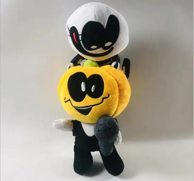 2021 New Anime Friday Night Funkin Plush Toys Cute Soft Stuffed Spooky Month Skid and Pump Dolls For Kid Birthday Christmas Gift