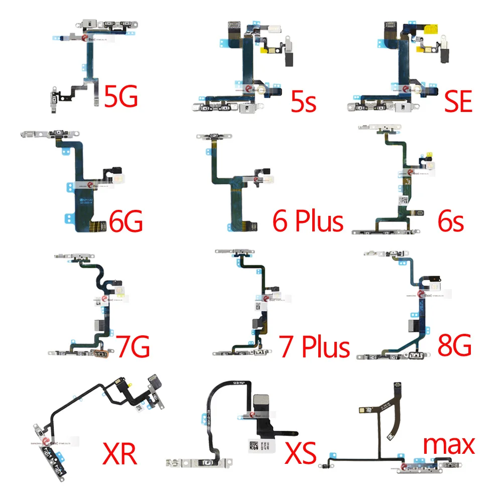 Get This Power-Flex Switch Flex-Cable Volume-Button Metal-Parts iPhone 8-Plus for 5G SE 7G 8G w5K56D5Qa