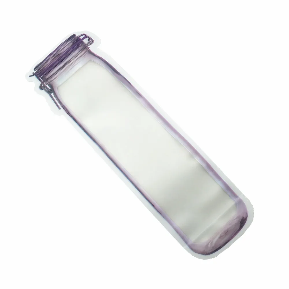 紫色自立磨砂梅森瓶袋 B