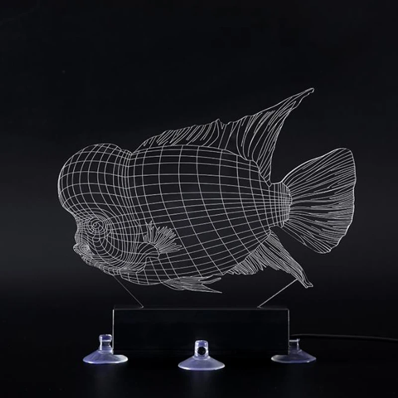 Водонепроницаемый светодиодный ночной аквариум лампа для аквариума 3D Красочный Дайвинг Свет синхронизации дистанционное управление Ландшафтный аквариум лампа