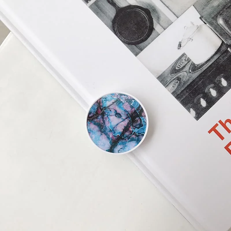 iphone holder for car Marble Foldable Mobile Phone Stand for iPhone 11 X 7 Halter Holder Finger Grip Bracket Support Pour Telephone Fashion for Xiaomi car cup phone holder Holders & Stands