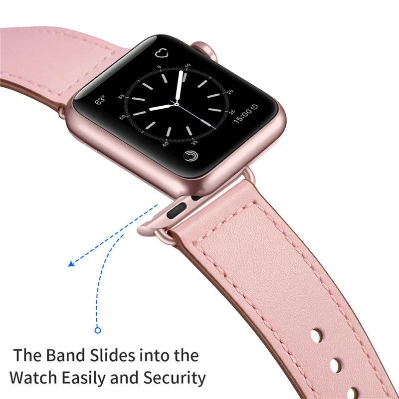 Ремешок для apple watch, ремешок 42 мм, 38 мм, Версия 44 мм 40 мм, correa, iwatch3/2/1 наручные часы кожаный браслет ремень в едином положении во время занятий легкой атлетикой, apple watch 4 аксессуары