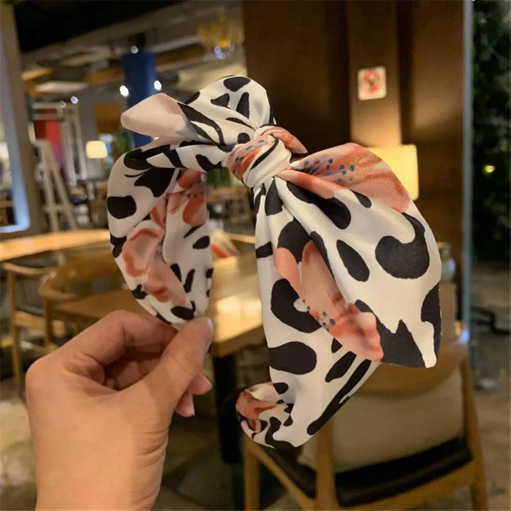

2019 Hair accessories Women's Leopard Bow knot Bandwidth Side Headdress Cute accesorios scrunchie para el cabello Headband A1