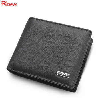 

Cow Leather Men Wallets With Coin Pocket Vintage Male Purse Fashion Short Bifold Genuine Leather Men Wallet With Card Holders