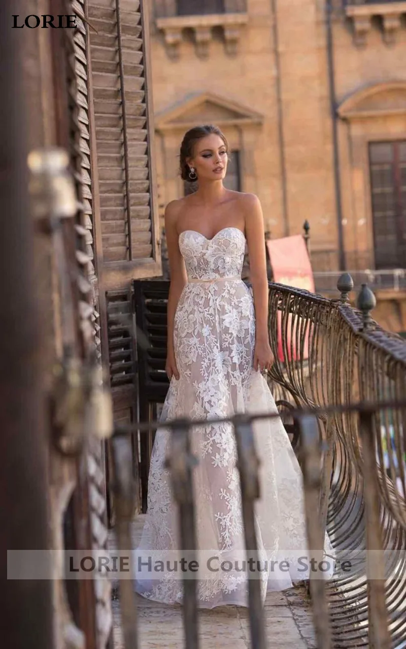 Лори принцесса свадебное платье Vestidos de novia милое кружевное свадебное платье сексуальные свадебные платья без спинки