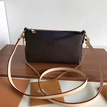 Монограмма цепочка холста сумка через плечо сумки через плечо топ роскошные сумки женские сумки дизайнерские известные бренды коровья кожа качество