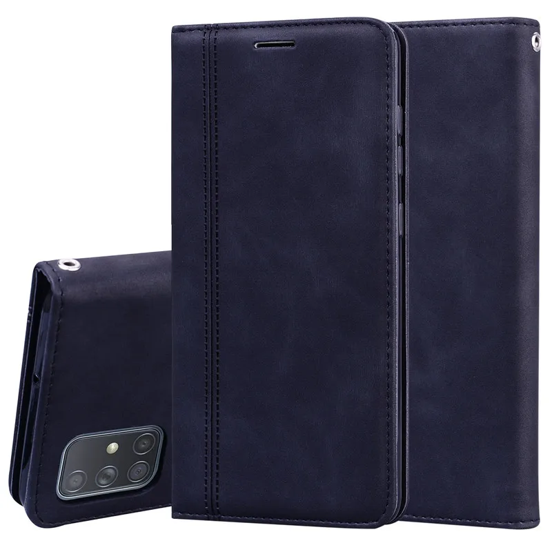 

For SamSung Galaxy A 71 Flip Leather Wallet Card Slot Stand Back Cover For SamSung A71 A51 A41 A31 A21 A11 M11 Anti-fall Cover