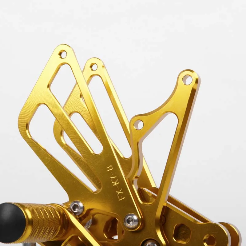 SMOK педаль мотоцикла для Suzuki GSXR 1000 2007 2008 алюминиевый сплав Rearset подножки черный серебристый красный синий золотой зеленый