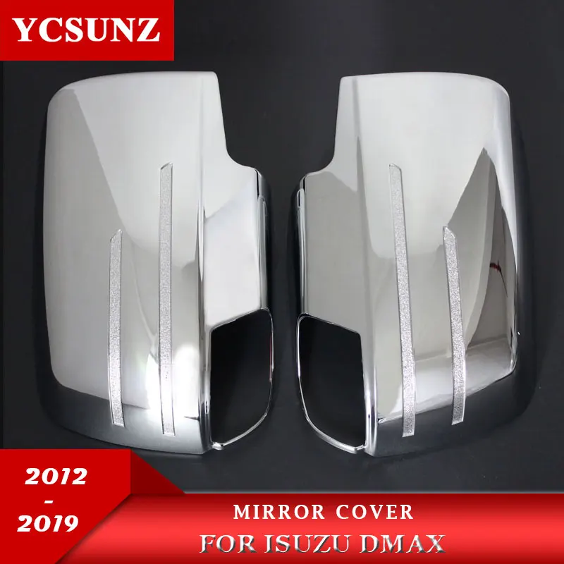 Зеркальная крышка для ISUZU D-MAX 2012 2013 Chevrolet D-Max углеродное волокно, АБС-пластик, автомобильный Стайлинг - Цвет: chrome