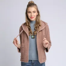 New Autumn Winter Warm Women Short Hooded Cardigan Pockets Ladies Sweater Outwear Female Casual Knitted Coats 2020 Robe Femme New Autumn Winter Warm Women Short Hooded Cardigan Pockets Ladies Sweater Outwear Female Casual Knitted Coats 2020 Robe Femme