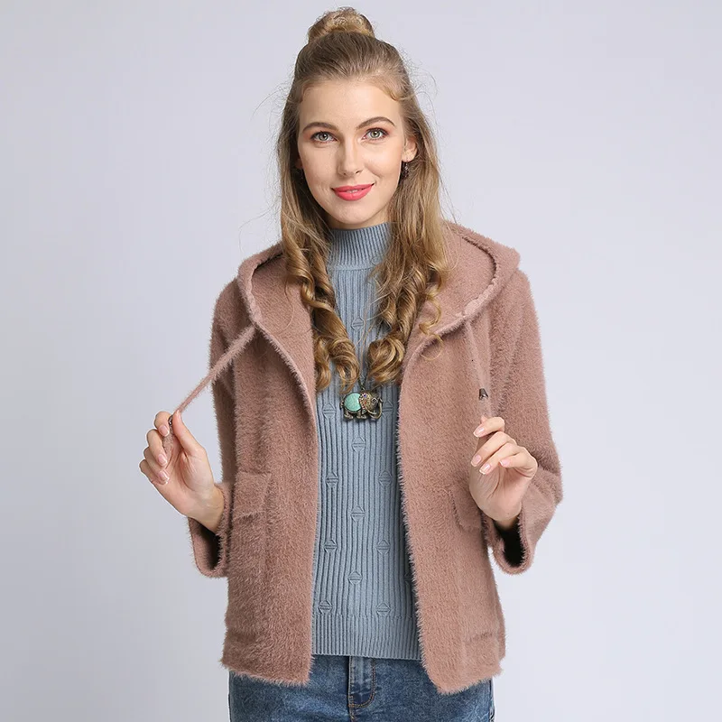 #Special Offers New Autumn Winter Warm Women Short Hooded Cardigan Pockets Ladies Sweater Outwear Female Casual Knitted Coats 2020 Robe Femme #Special Offers New Autumn Winter Warm Women Short Hooded Cardigan Pockets Ladies Sweater Outwear Female Casual Knitted Coats 2020 Robe Femme