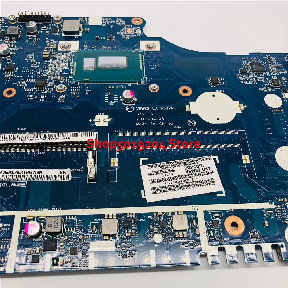 Для acer E1-572G E1-572 E1-532 E1-532G материнская плата V5WE2 LA-9532P Материнская плата ноутбука 2955U SR1DU
