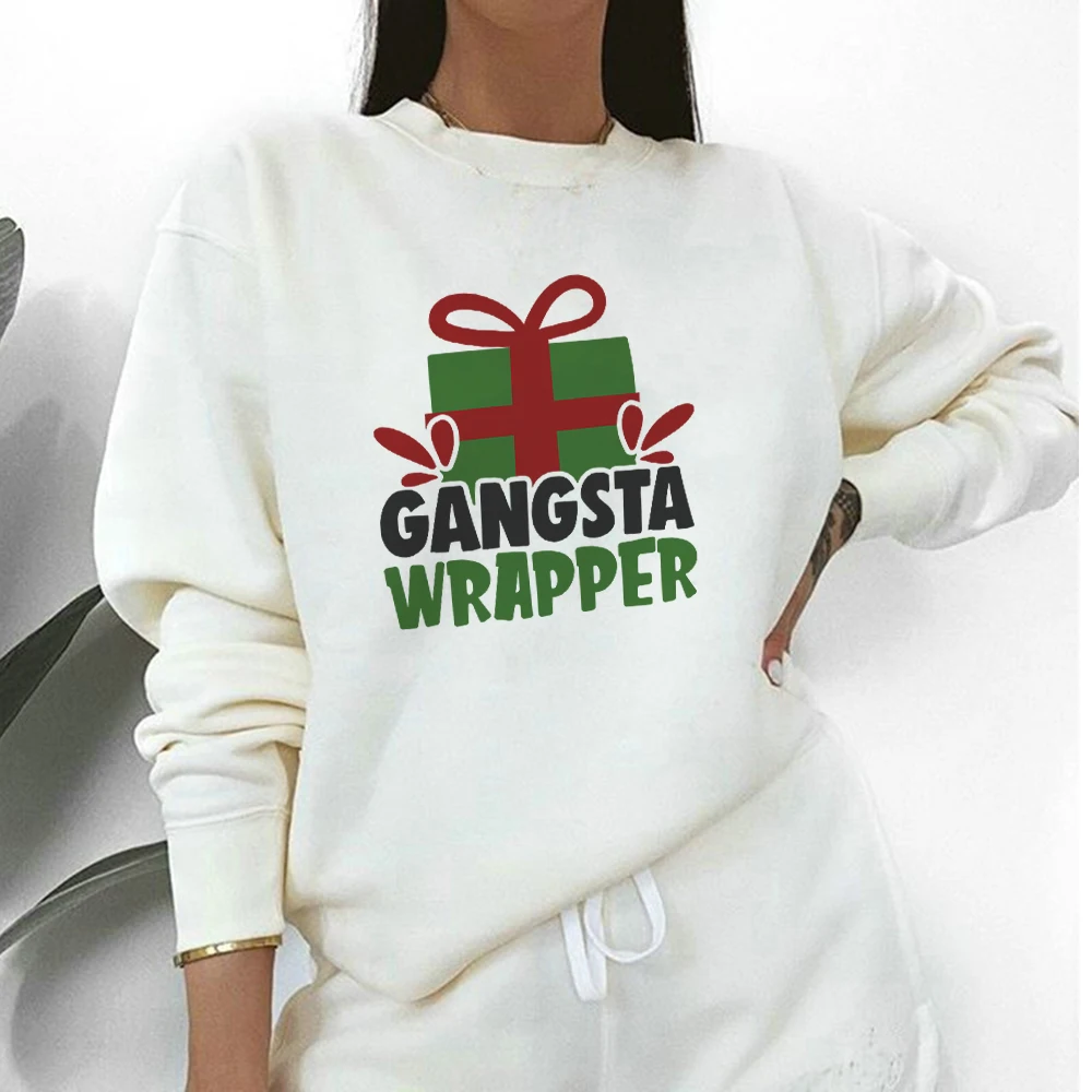 

Christmas Gift Printed Sweatshirt Womens Clothing Aesthetic Hoodie Pullover Long Harajuku Streetwear Vogue 2020 New Arrivals