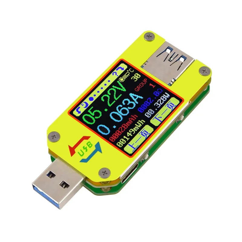 UM34 UM34C Для APP USB 3,0 Тип-C DC Вольтметр Амперметр Напряжение измеритель тока, для батареи зарядки измерения Кабельный тестер сопротивления