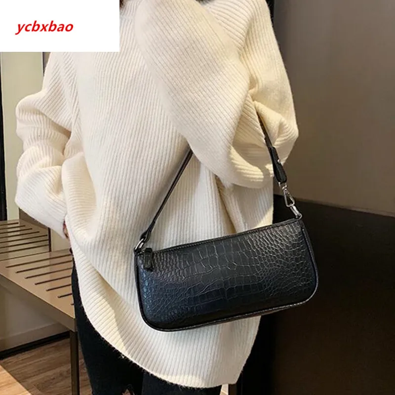 

Retro Alligator Skin Pattern Female Small Handbags Short Strap Shoulder Bags Phone Purse Evening Clutch High Quality PU Leather