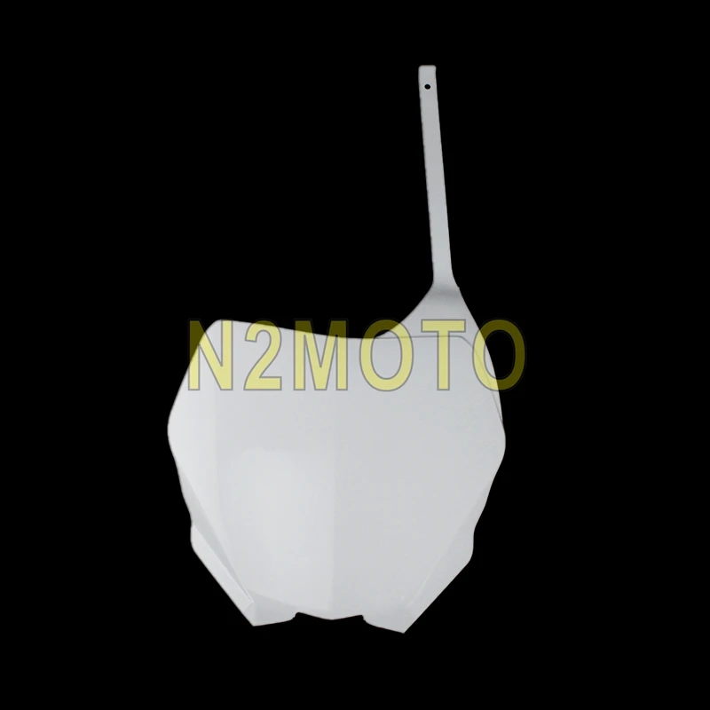 Для YAMAHA YZ125 YZ250 YZ250F YZ450F WR250F WR450F YZ 125 250 250F 450F WR 250F Мотокросс Пластик обтекатель передний номерной знак - Цвет: Белый