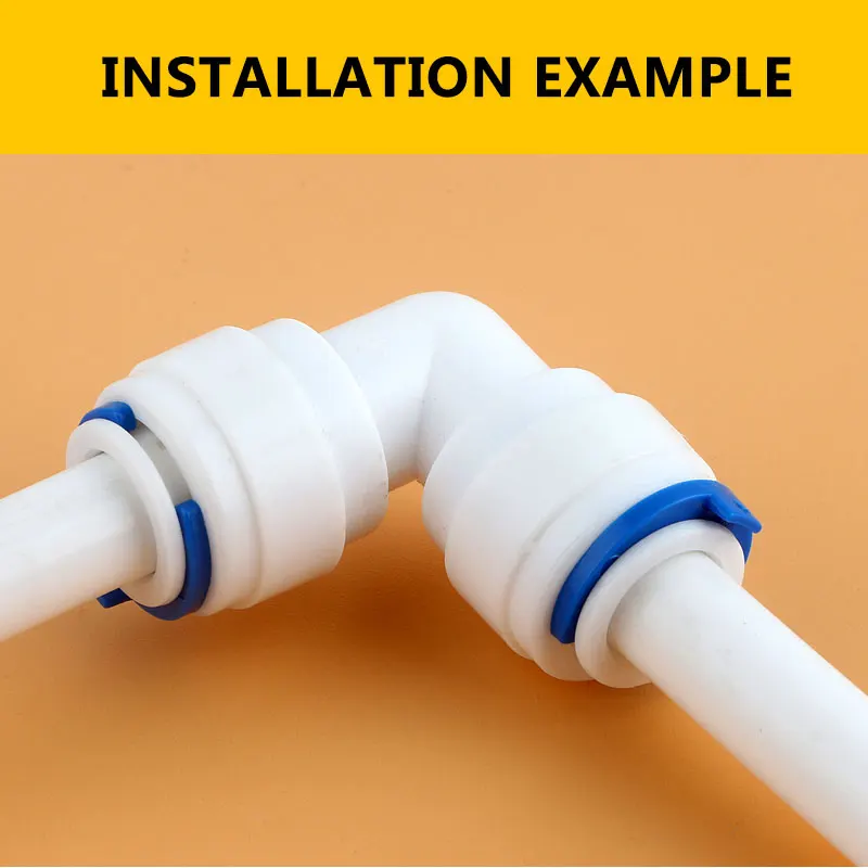 3/8" OD PE TUBE to1/4" tube quick coupling diameter chang 6.5MM-9.5MM Elbow Connector 4040 RO water reverse osmosis system 4060 ro water tube connector ro water tube fitting