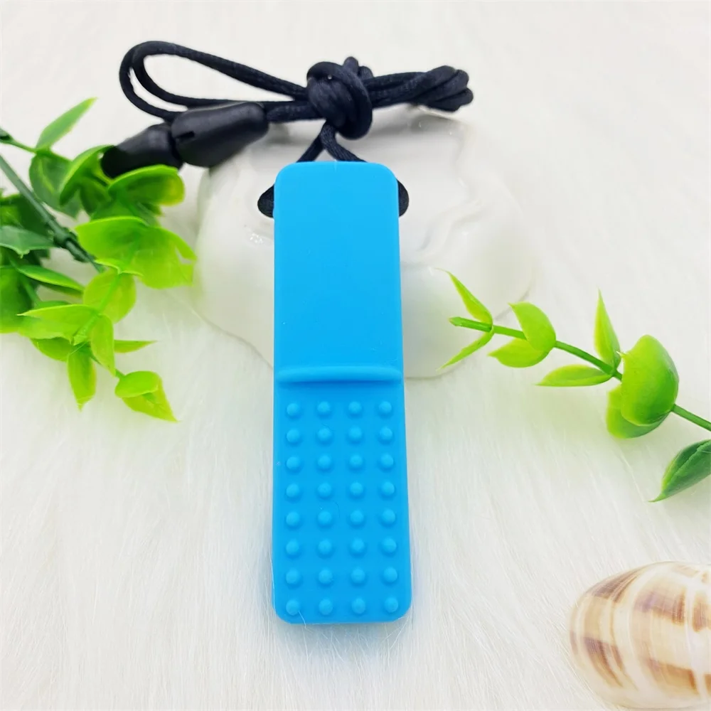 1Pcs ADHD Kids Silicone Teether Kids Chew Necklace Sensory Chewy Pendant Oral Motor Toys Therapy Tools for Autism Special 6