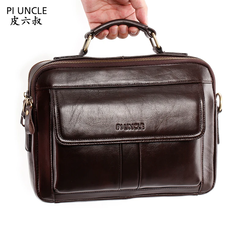 Качественная мужская многофункциональная модная сумка мессенджер из воловьей