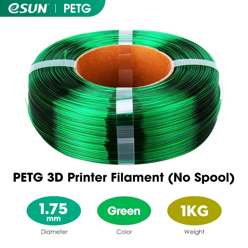 eSUN 3D Filament Reusable Spool Refill Transparent 3D Printing Removable Filament Spool For 1KG PLA PETG Spooless Refilament abs pla petg 3D Printing Materials