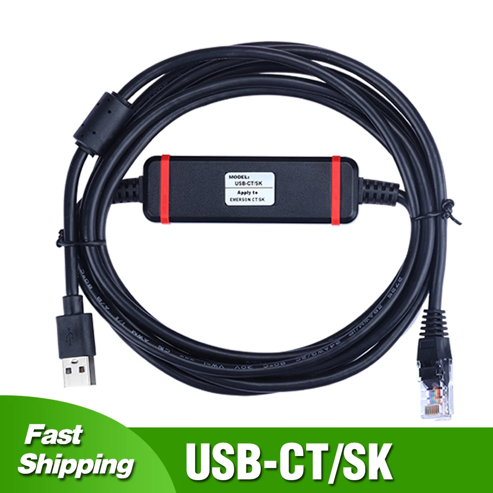 USB CT SK para Emerson VFD CT SK, Cable de depuración, línea de descarga,  Cable de Comms, USB RS485|Cables de datos| - AliExpress