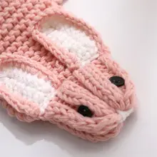 Теплые шарфы для маленьких мальчиков и девочек, шаль с рисунком милого кролика, вязаный шарф-кольцо на шею