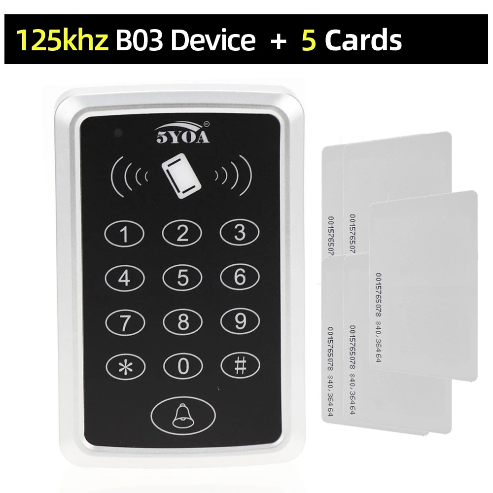 digital keypads 125KHz RFID Access Control Keypad EM Card Reader Door Access Control System Door Lock Opener Keyboard System sliding door smart lock Access Control Systems