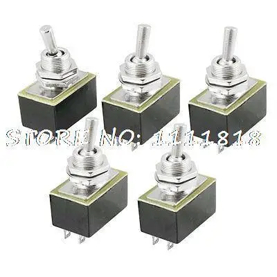 5 x SPST 2 положения 2 шпильки миниатюрный переключатель AC 220 V/3A 110 V/6A