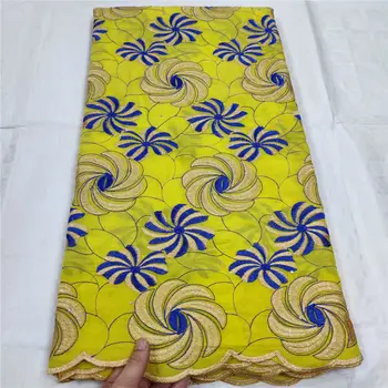 

5 yards Swiss lace fabric 2020 latest 100% cotton embroidery African Dry lace fabrics Swiss voile lace popular Dubai style