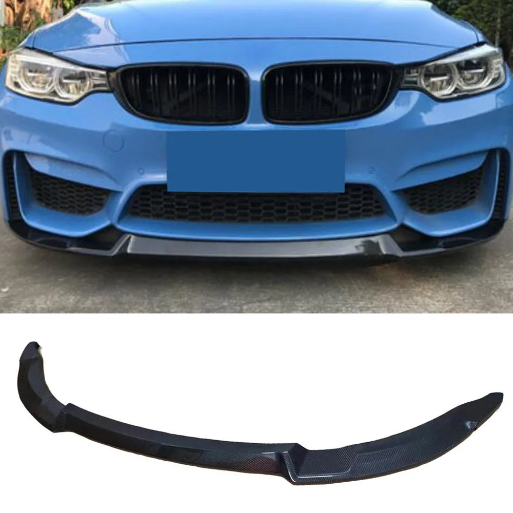 Передний бампер из углеродного волокна спойлер для BMW F80 M3 F82 F83 M4 2014 2019 седан купе