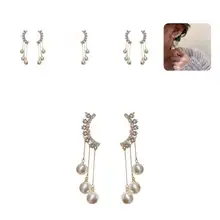 

Ear Cuffs Attractive Jewelry Sparkling Delicate Electroplated Dangle Earrings for Wedding Dangle Earrings Women Earrings