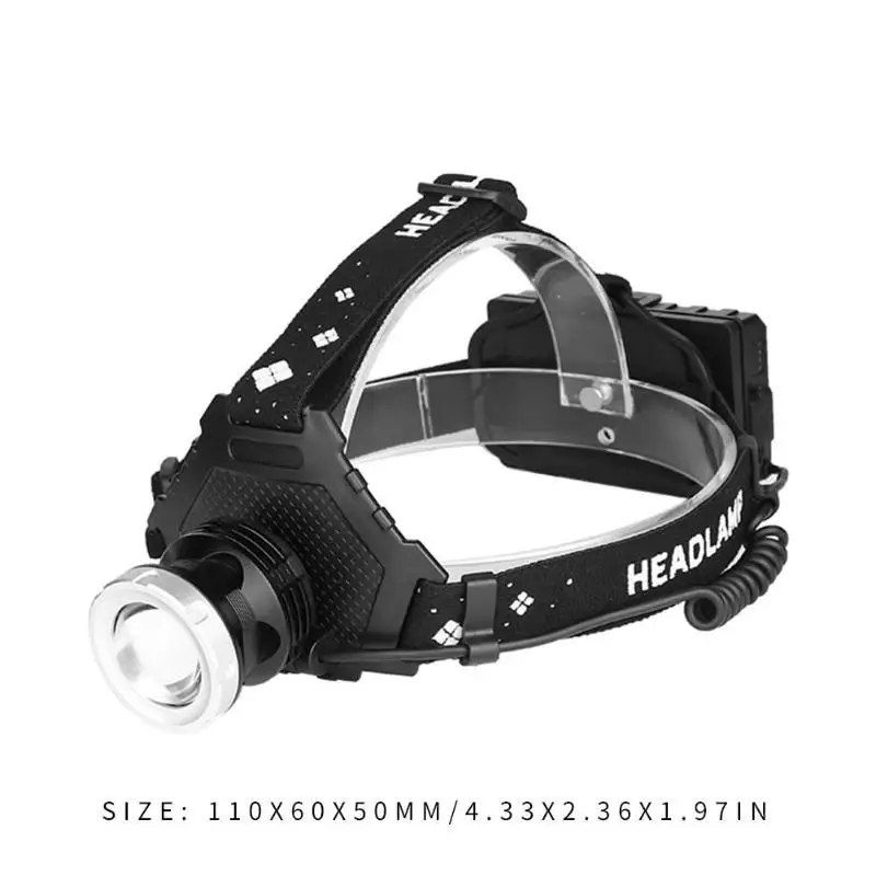 XHP70LED фара для кемпинга USB перезаряжаемая Рыбалка масштабируемый зум с функцией выхода питания головная лампа бликовый фонарик