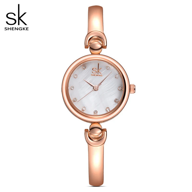 Shengke Reloj Mujer модный браслет наручные часы Брендовые женские Geneva кварцевые часы женские роскошные часы Relogio Feminino SK