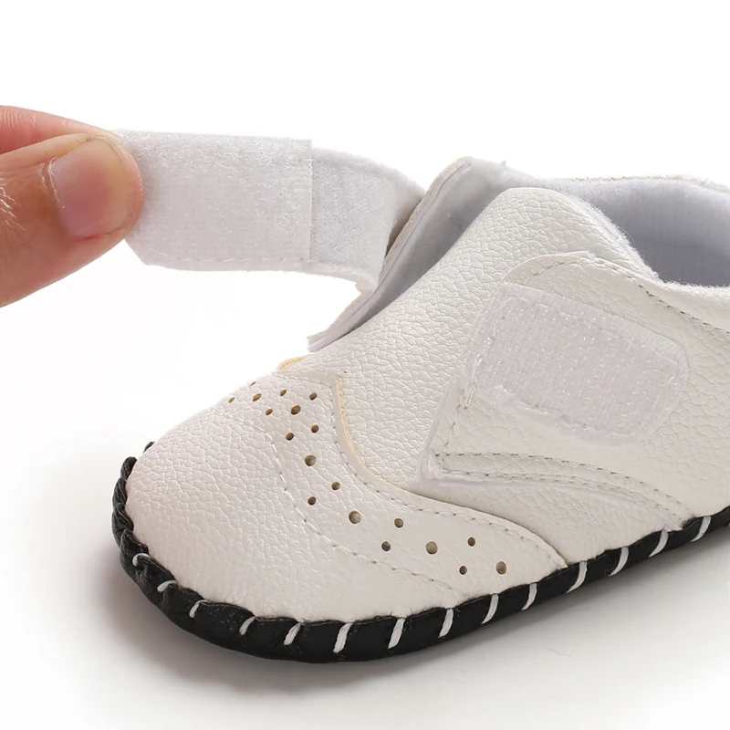 Hot Infant Baby Boy Girl Soft Sole Crib Newborn Leather Non-slip Shoes Sneaker