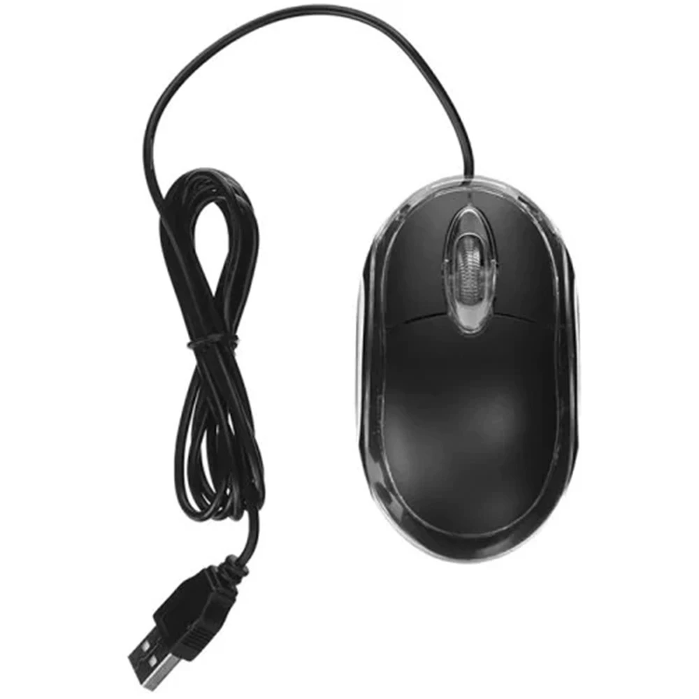 3-кнопочный USB 800 точек/дюйм Оптическая Проводная Мышь
