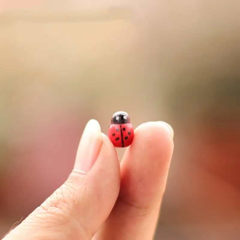 20pcs Gardening accessories,seven-spotted ladybug,succulent plant accessories,DIY bonsai potted plants small ornaments