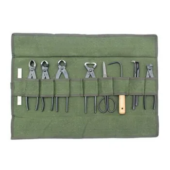 

SEAAN Japanese Bonsai Tools Storage Package Roll Bag Canvas Tool Set Case Durable Tool Storage Bag Canvas