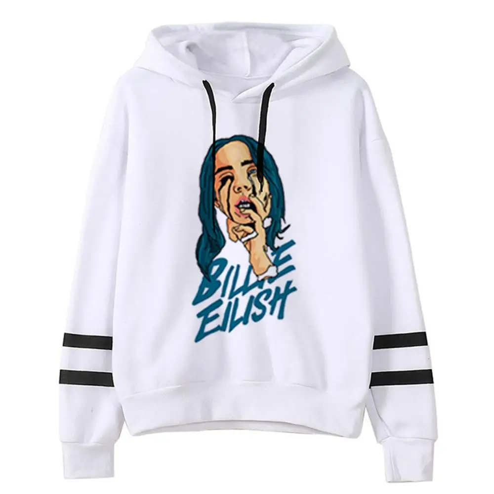 white - style 8 Новая уличная толстовка с капюшоном Billie Eilish Comic Print, пуловер, модная толстовка с капюшоном для мужчин/wo, Мужская толстовка в стиле хип-хоп, унисекс, толстовка, Топ - Цвет: white - style 8