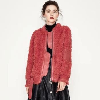 

Vintage 100% Wool Jacket Sheep Shearling Fur Winter Coat Women Clothes 2020 Real Fur Coats Korean Elegant Casaco Feminino 8026