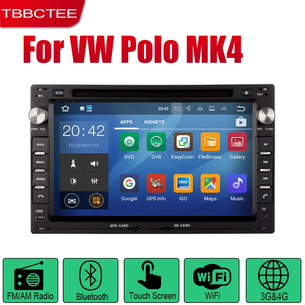 TBBCTEE автомобильный DVD плеер gps навигация для Volkswagen VW Polo MK4 2005 2006 2007 2008 2009 Автомобильный Android мультимедийная система экран