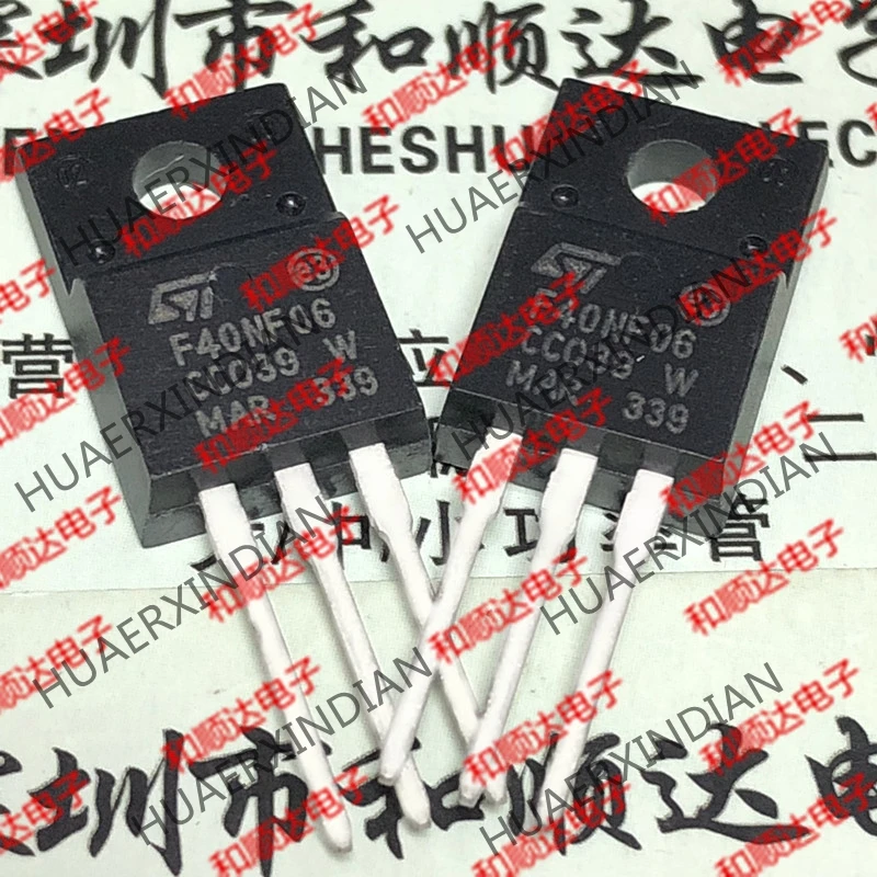 1 шт. Новый и оригинальный F40NF06 STF40NF06 TO 220F 60V 23A Компоненты предохранителей 