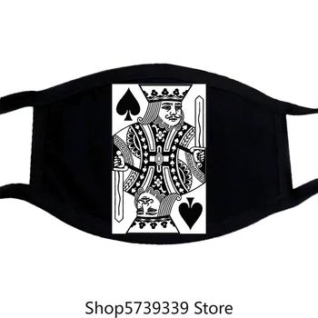 

The King Of Spades Poker Cards Games Mask Tee Gift New From Us Washable Reusable Mask