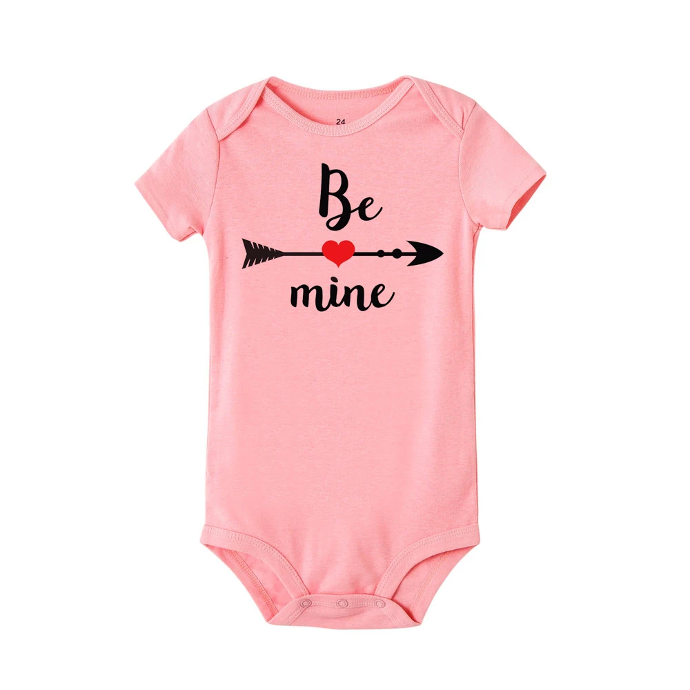 Боди BE MINE для малышей, подарок на День святого Валентина для детей, наряд на День святого Валентина, топы, боди для новорожденных мальчиков и девочек, унисекс, боди