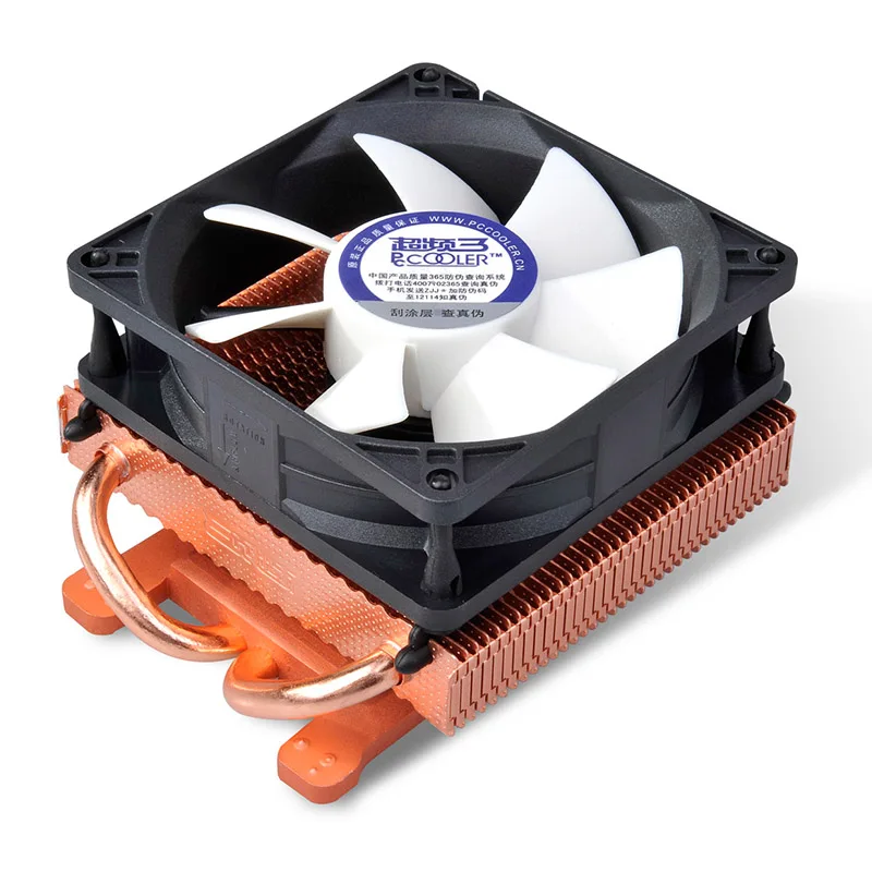 Pccooler K80 2 медная тепловая трубка для гальванического меднения теплоотводящий кулер для видеокарты 80 мм тихий вентилятор VGA Охлаждающий радиатор GPU 3pin и Molex