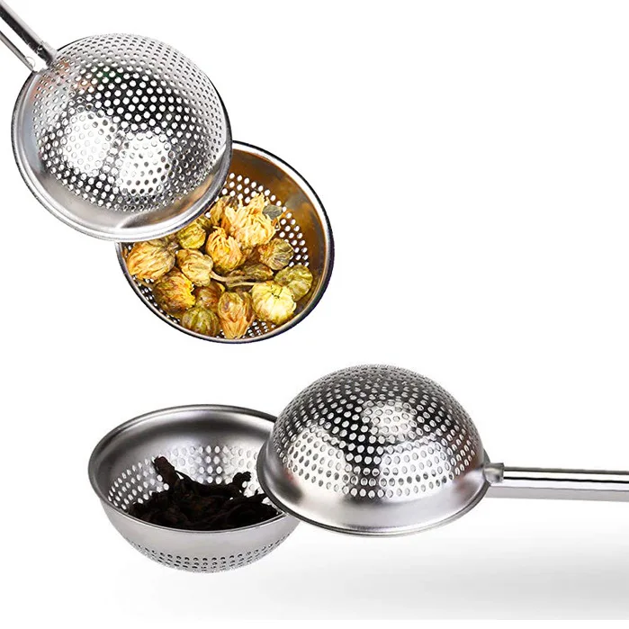 30 шт., креативная чайная ложка из нержавеющей стали, сетчатый фильтр для трав, фильтр для специй, шарик для заварки