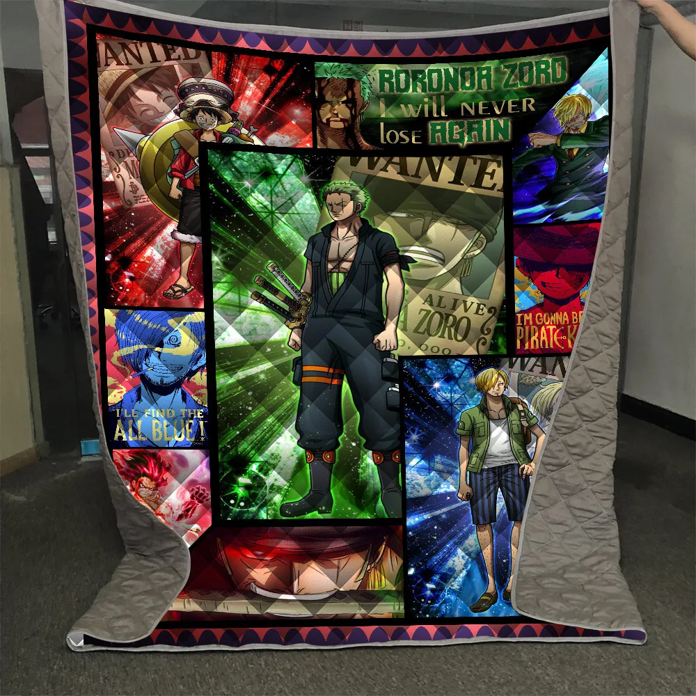 Dropshipping-Anime-One-Piece-Roronoa-Zoro-Summer-Quilt-Blanket-Mat-3D-Printed-Bed-Sofa-For-Kids (4)